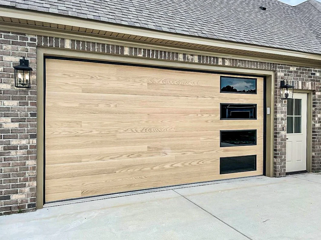 Modern flush garage door